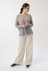 W22 Wide Body 2 Colour Sweater 100% Cashmere
