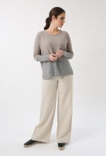 W22 Wide Body 2 Colour Sweater 100% Cashmere