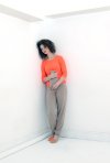 W01 - Elbow sleeve crew neck sweater