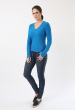 W04 Neat V Neck Sweater 100% Cashmere