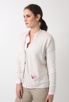 W50 Striped Linene Cardigan 100% Linen