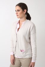 W50 Striped Linene Cardigan 100% Linen