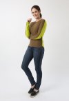 W10 Contrast Back Crew 100% Cashmere