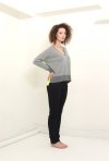W25 - Simple stripe sweater with contrast back